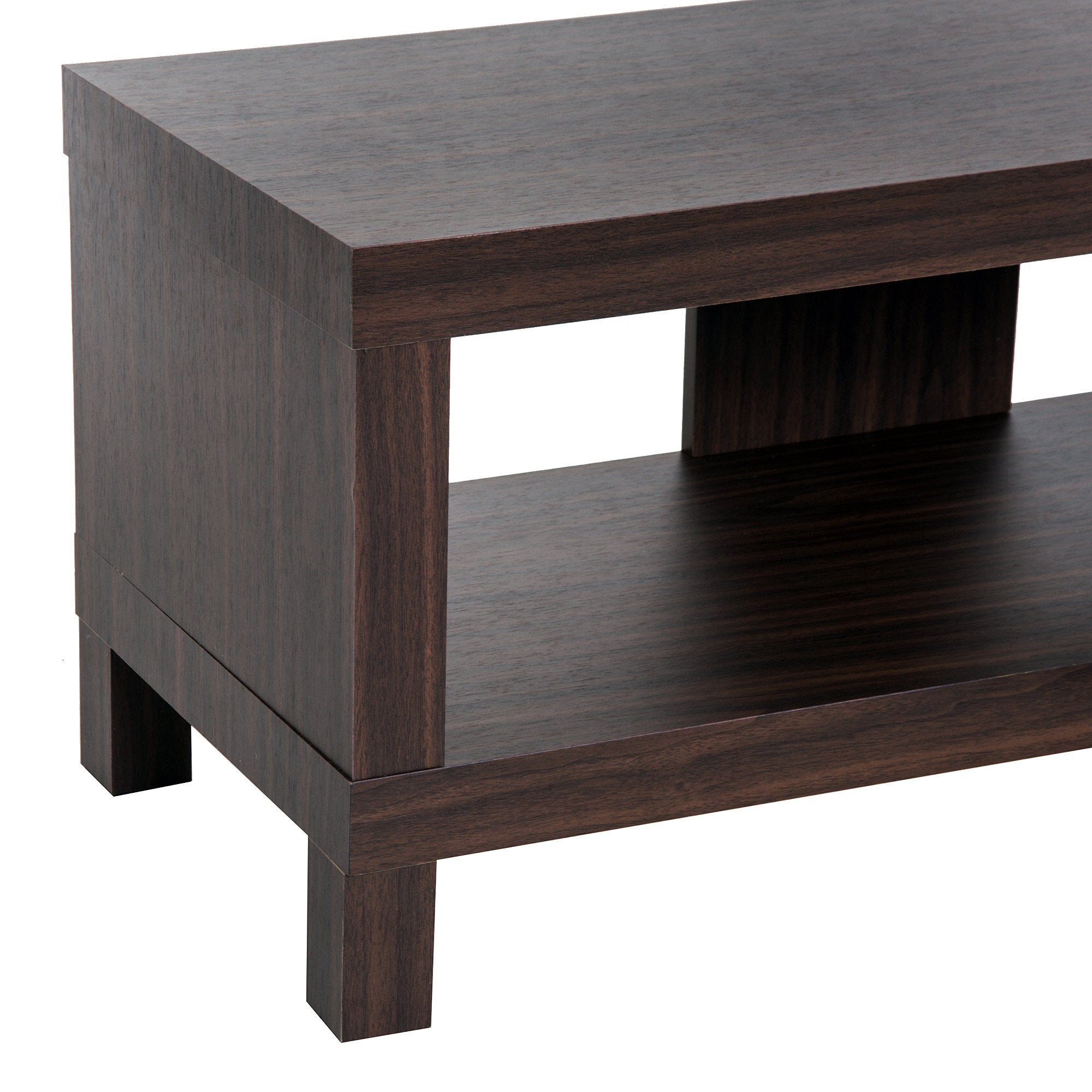 Mobile TV Basso con Vano in Legno Noce 90x35x37 cm