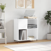 Mobile Porta Dischi Bianco 84,5x38x89 cm in Legno Multistratocod mxl 79679