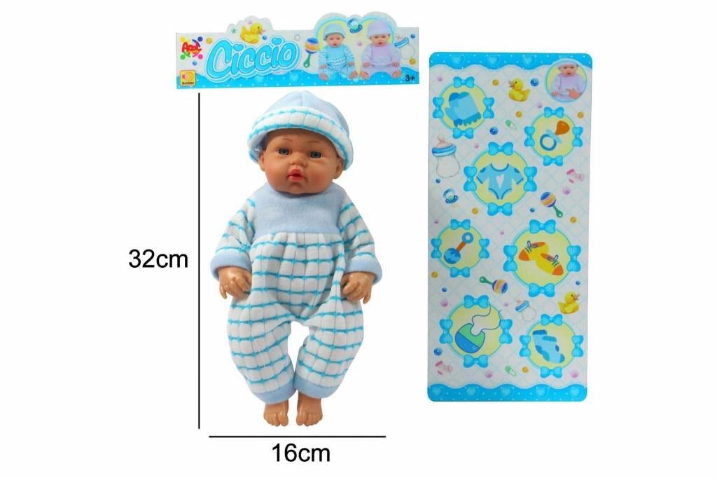 Giochi per Bambini Bambolotto Bambola Ciccio con Voce