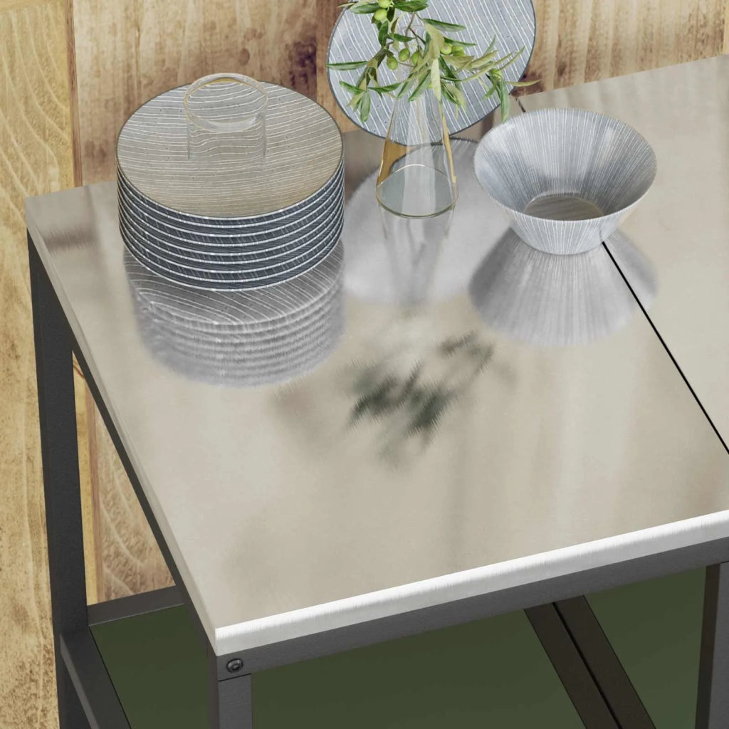 Pensile da cucina | Stoccaggio in cucina HATTEM Verde oliva 40 x 50 x 92 cm Acciaio