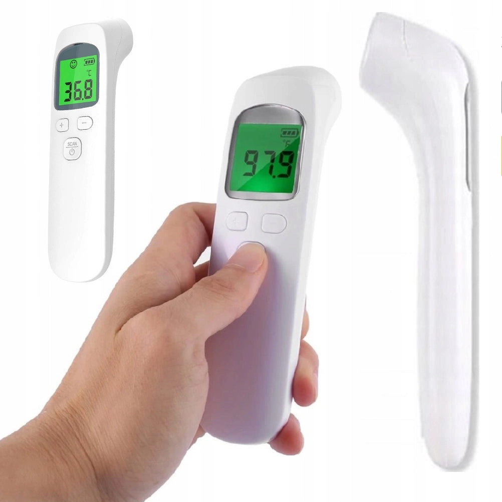 Termometro Medico a Infrarossi Senza Contatto + Stazione Meteo con Igrometro e Sensore Esterno – Misurazione Precisa