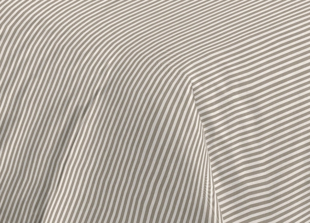 Sacco Copripiumino Piumone Letto In 100% Cotone Made Italy Vari Disegni RP - 1 Piazza - Bastoncino Beige