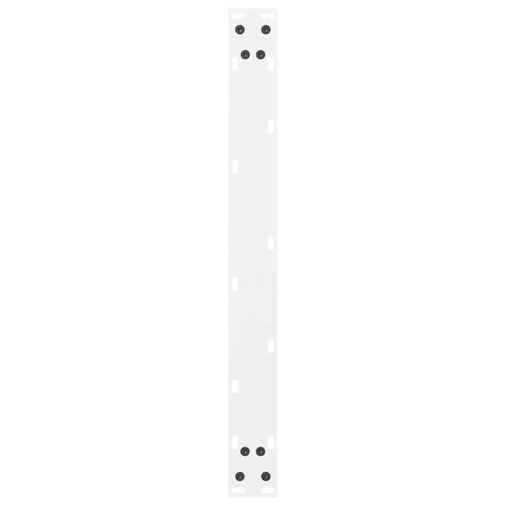 Set di 2 gambe per tavolino da caffè moderne con piedini regolabili 70 x 31 cm acciaio bianco 02_0057509