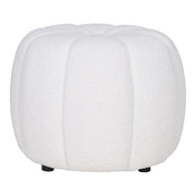 Pouf Paisley, Bianco, Poliestere, 48x48x38 cm