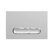 Placca di scarico doppio tasto in ABS silver grey e cromato