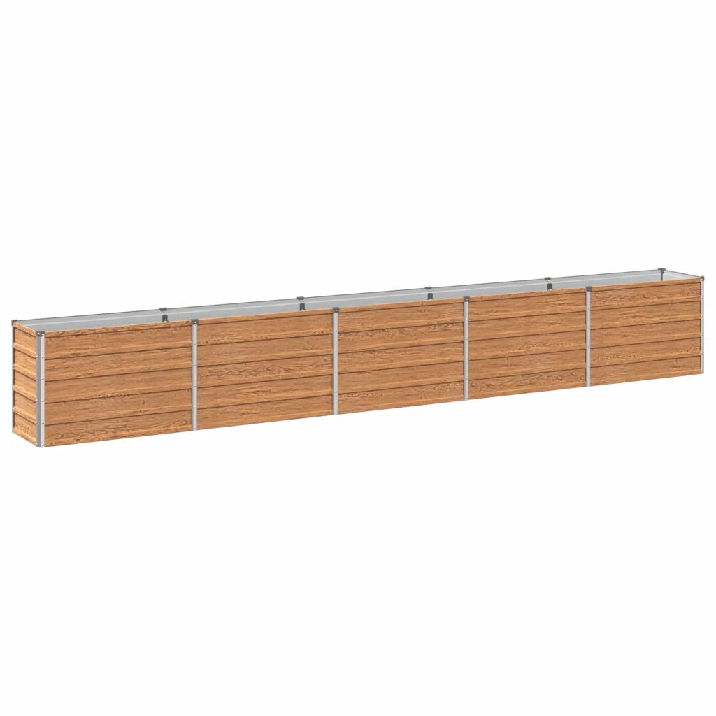 Letto rialzato da giardino Marrone legno 400 x 40 x 55 cm 8006273