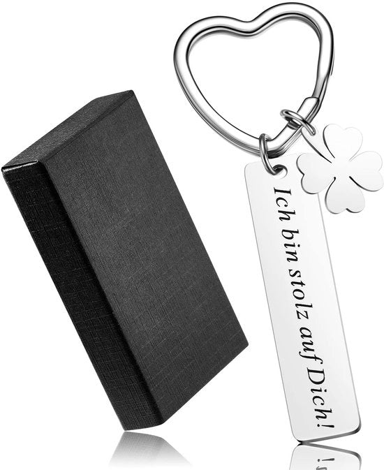 Accessorio per le chiavi a forma di foglia di melodia - Accessorio per le chiavi con incisione - Accessorio per le chiavi ispiratore - Regalo per compleanno - Chiave in acciaio inossidabile robusto - Accessorio unico - Chiave con anello