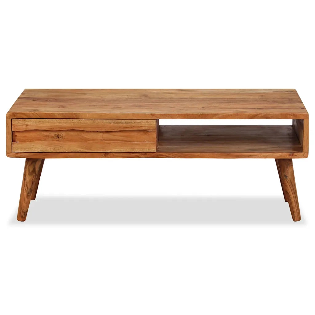 Tavolino da CaffÃ¨ Massello con Cassetto Intagliato 100x50x40 cm cod mxl 9404