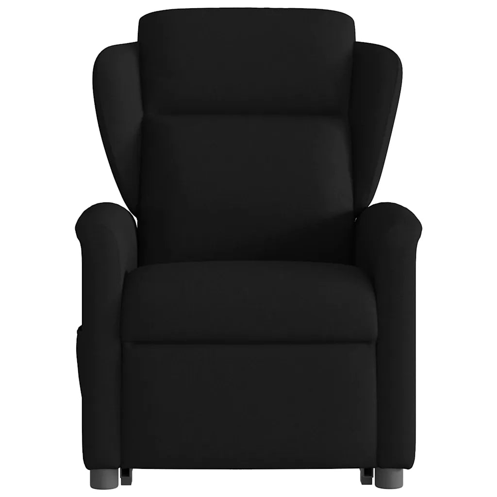 Poltrona Alzapersona Massaggiante Elettrica Nera in Tessuto 3303166