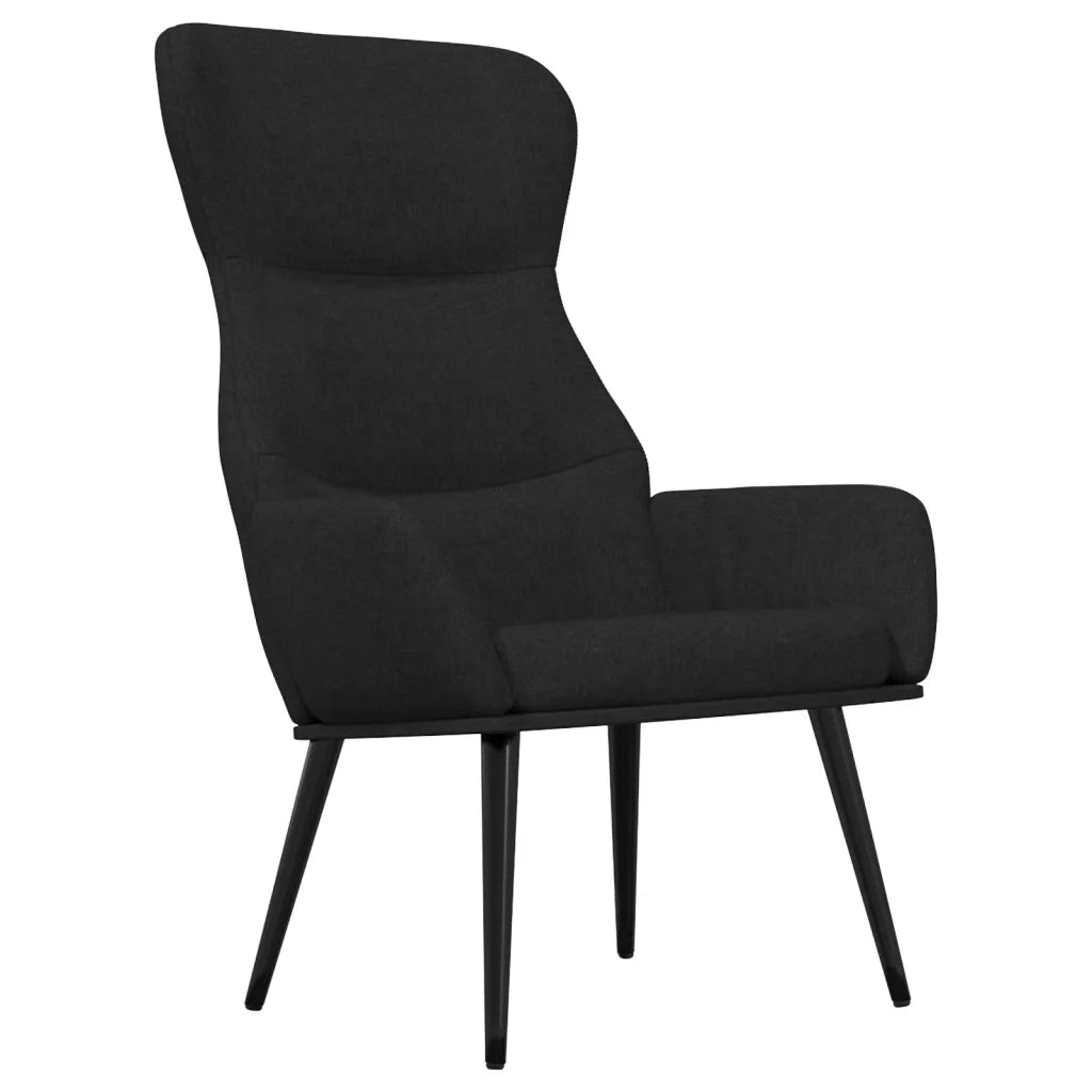Sedia Relax Nera in Tessuto 341077
