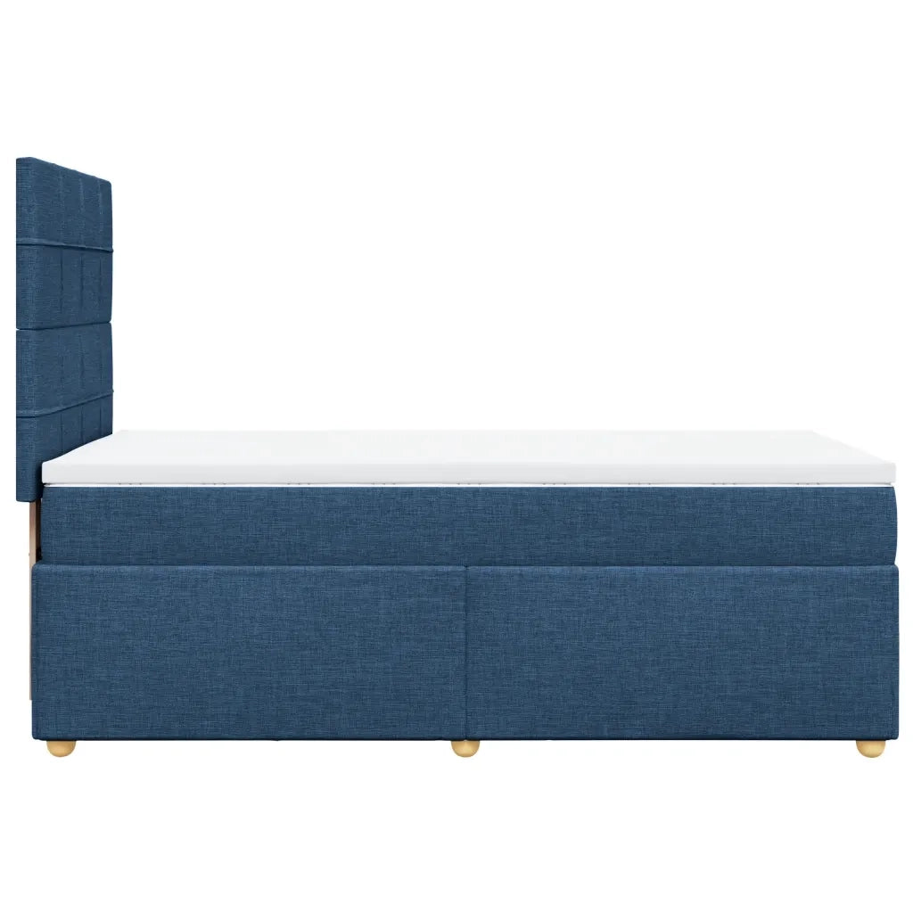 Giroletto a Molle con Materasso Blu 80x200 cm inTessuto