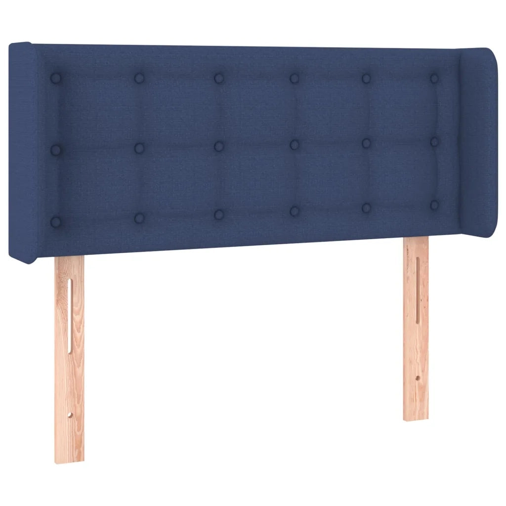 Testiera ad Orecchio Blu 83x16x78/88cm in Tessuto