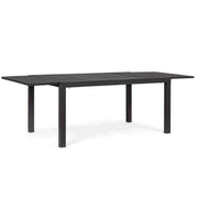 TAVOLO DA GIARDINO ALLUNGABILE ANTRACITE IN ALLUMINIO OSTUNI 160/240X90 CM