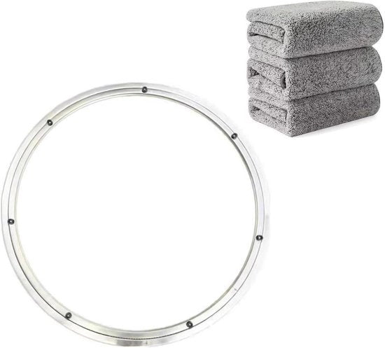 Draaischijf in acciaio inossidabile con piatto di rotazione, cuscinetti a sfera e tavola rotonda per servizio e display (1 40 cm)