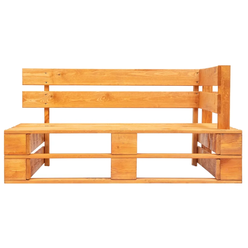 Divano da Giardino a Pallet con Cuscini Grigi in Legno di Pino 277447