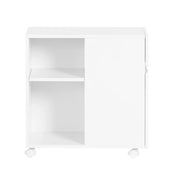 SoBuy Carrello Portaoggetti Supporto multifunzione per stampante e classificatore Armadio da ufficio Bianco 58x35x59cm ASK05-W