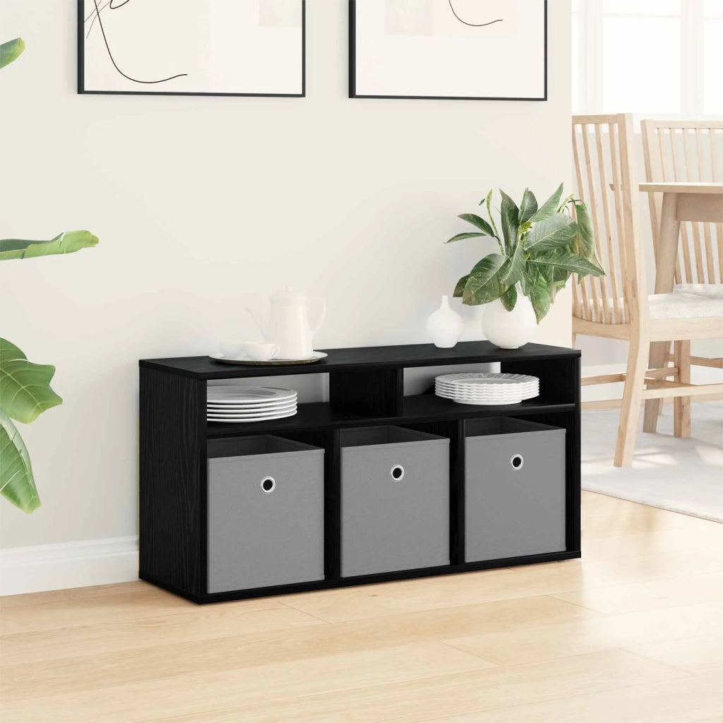 Lowboard con cassetto Rovere Nero 87 x 27,5 x 43 cm CFW5152364