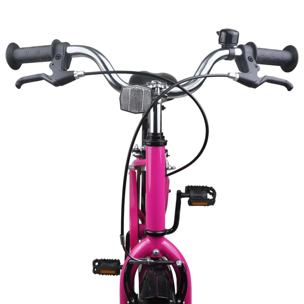 Bicicletta per Bambini 24 Pollici per 8-12 anni Nero Rosa