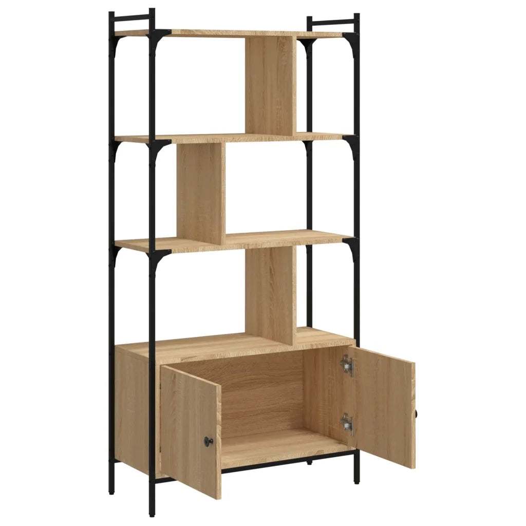 Libreria con Ante Rovere Sonoma 76,5x30x154,5 cm Legno ingegnerizzato 833349