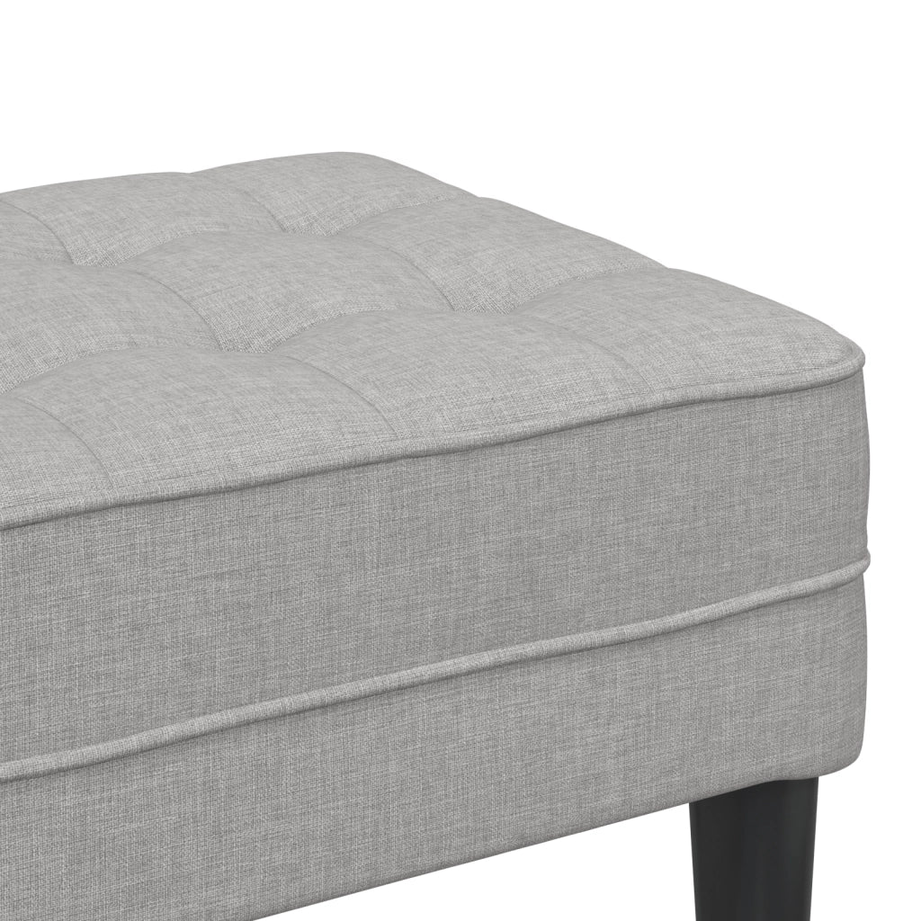 Panca  Grigio Nuvola 113x57x39 cm Tessuto