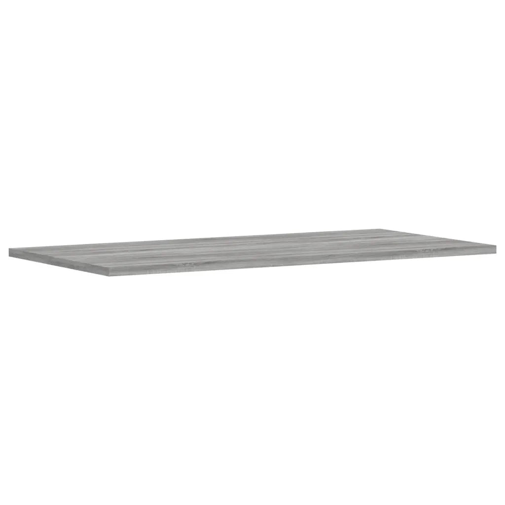 Mensole Parete 4pz Grigio Sonoma 80x40x1,5cm Legno Multistrato 838275