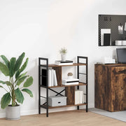 Libreria Rovere fumé 75 x 30 x 91 cm Legno multistrato