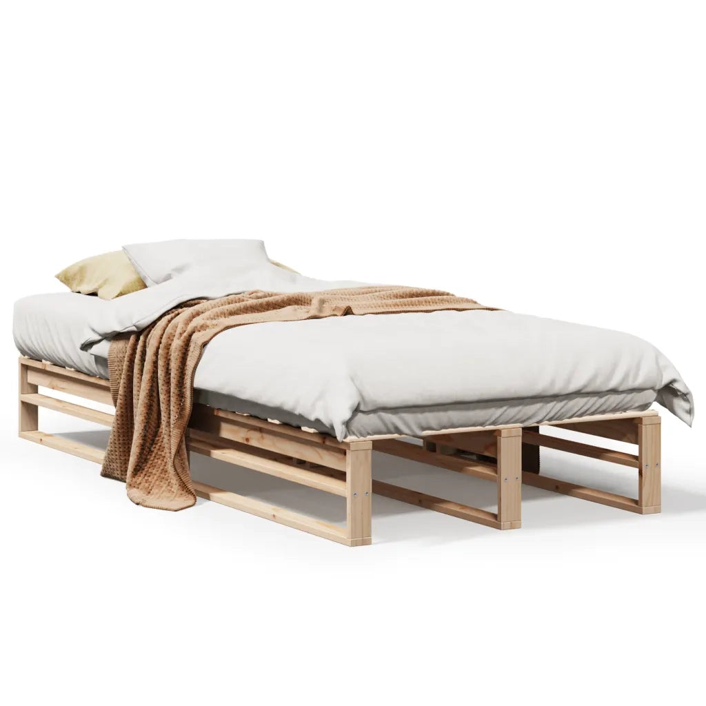 Letto senza Materasso 90x190 cm in Legno Massello di Pino 850860