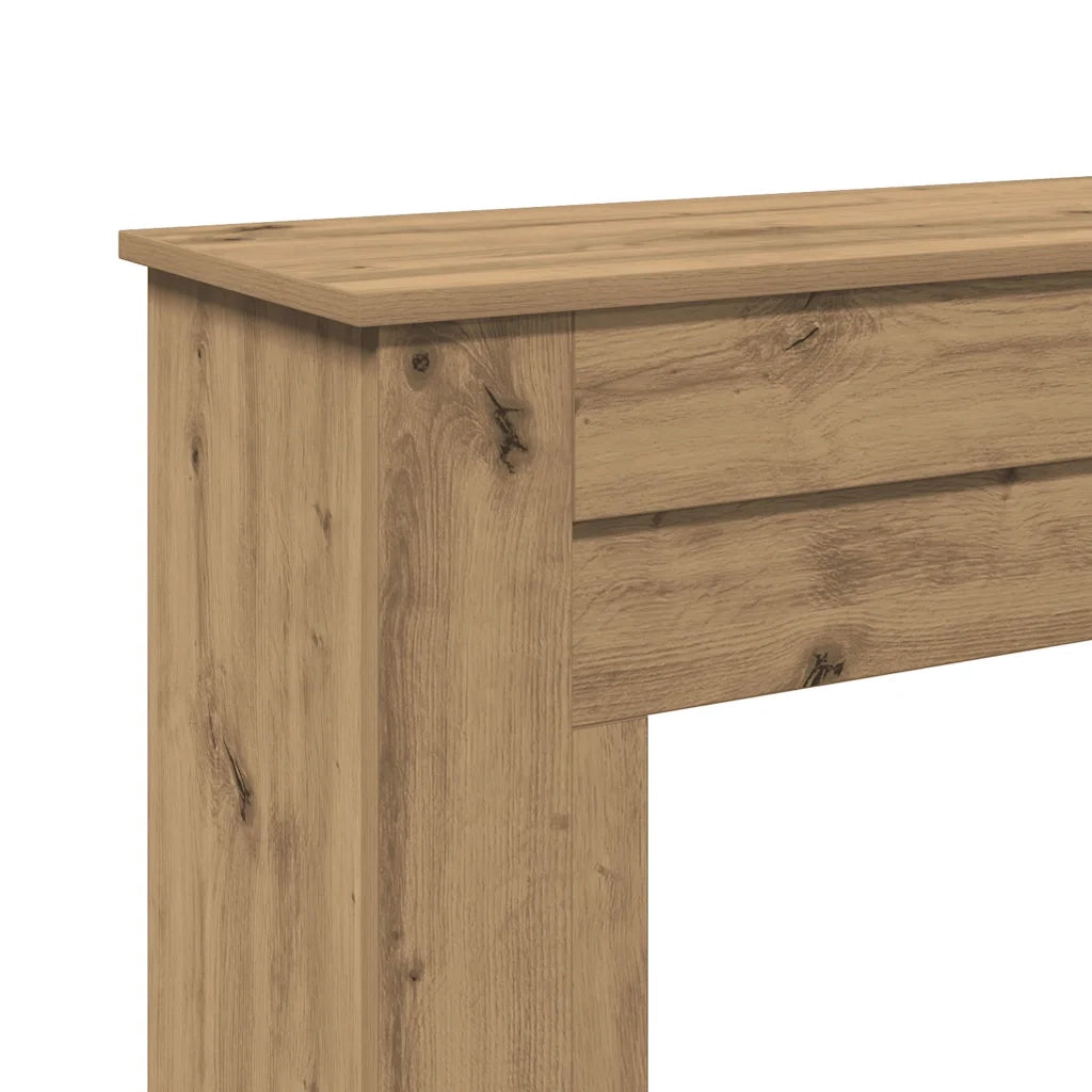 vidaXL Cornice per Camino Rovere Artigianale 90x30x90 cm Truciolato