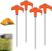 Pali da tenda a viti con 6 ganasce a rullo, 203 cm, 4 pezzi