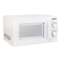 SOGO Microonde 20L Senza Grill 700W, 5 Livelli di Potenza, Timer 35 Minuti, Funzione Sbrinamento, Controllo Manuale