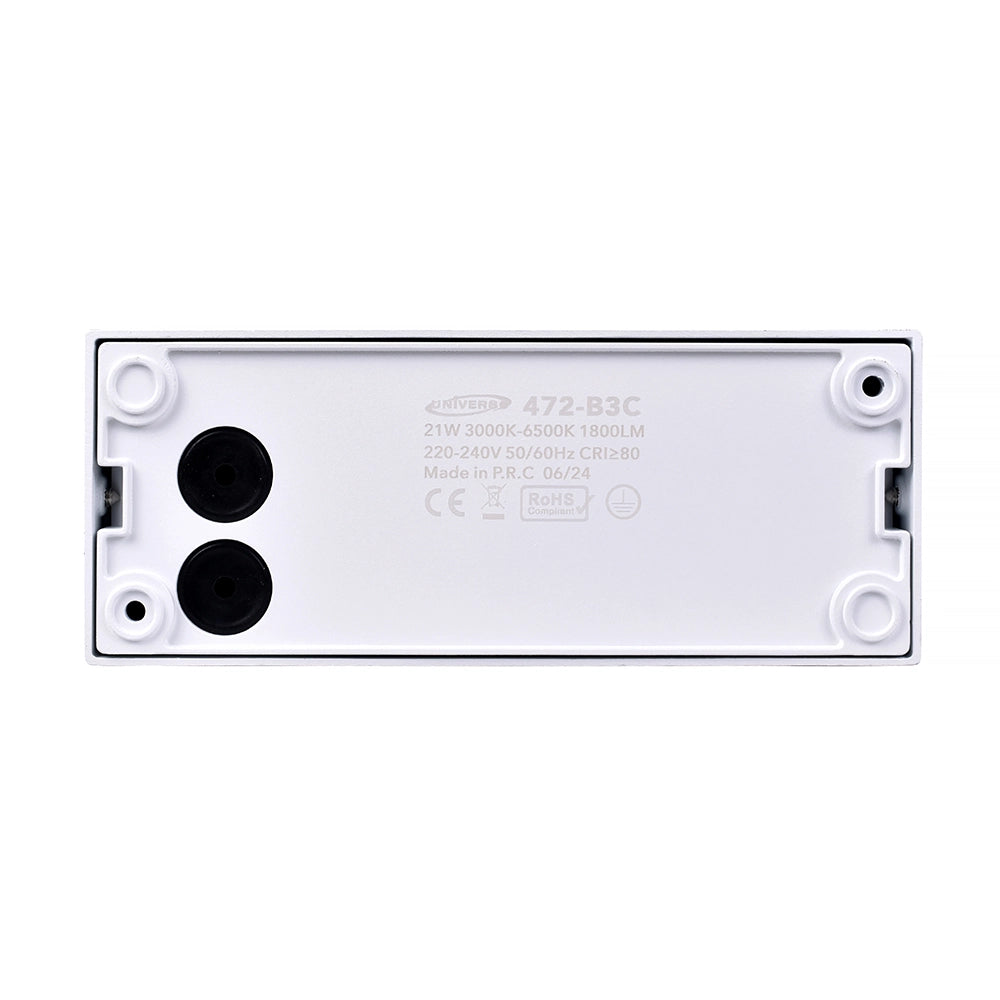 APPLIQUE LED BIANCO 21W DA ESTERNO IP65 - ILLUMINAZIONE REGOLABILE CON CCT SWITCH 3000K - 4000K - 6500K