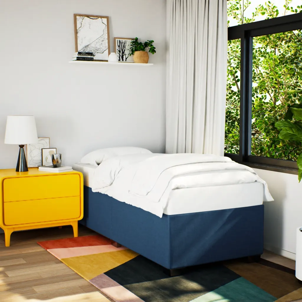Giroletto senza Materasso Blu 90x200 cm in Tessuto 3284449