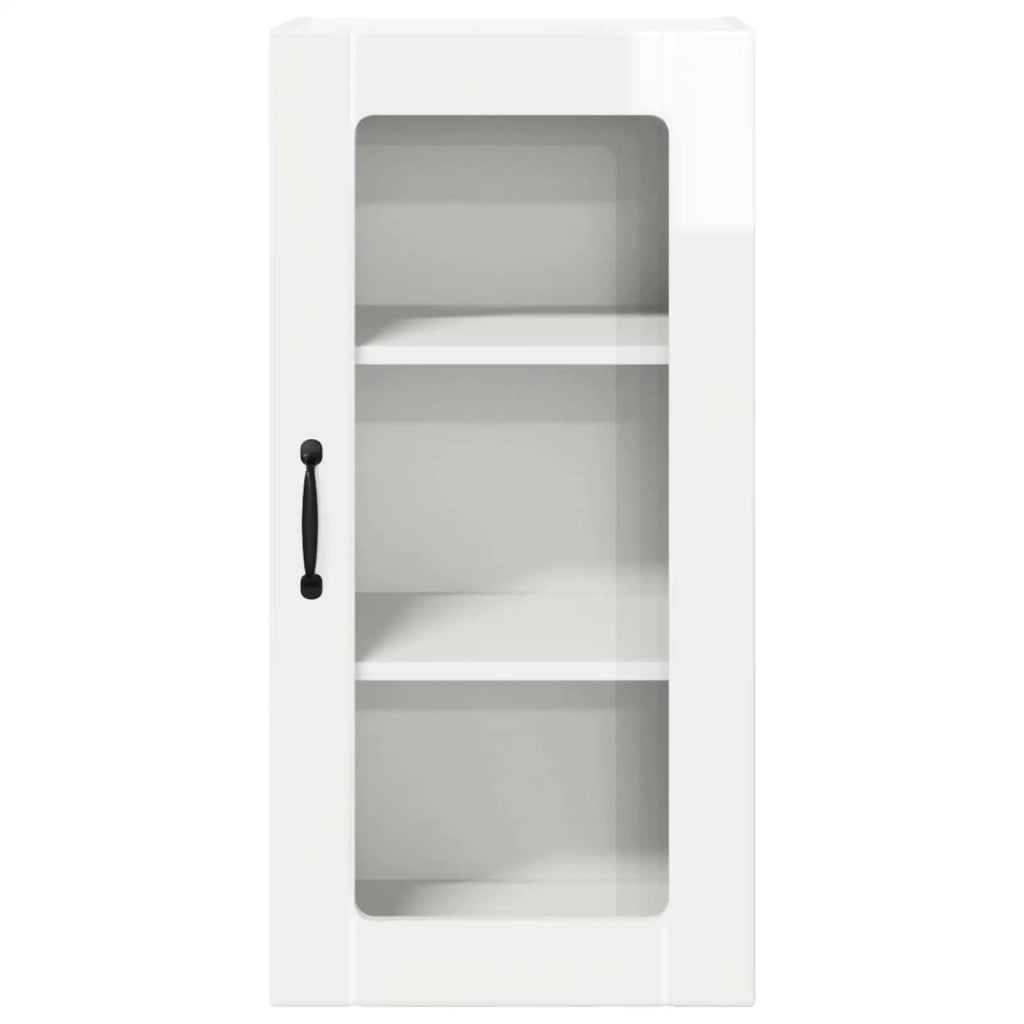 Mobile da cucina con porta 2 pz-Set di 2 Armadio da cucina Bianco Lucido 40 x 31 x 80 cm