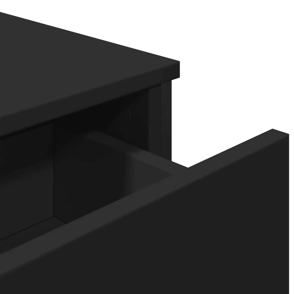 Buffet credenza cassettiera mobiletto mobile contenitore organizer per cucina soggiorno salotto 97 x 32,5 x 74,5 cm legno ingegnerizzato nero 02_0036158