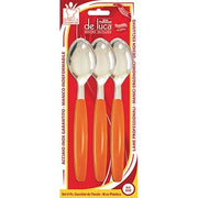 CUCCHIAIO TAVOLA SUPER DE LUCA - MANICO PLT/INOX CF=PZ 6 COLORI ASSORTITI- 2 confezioni
