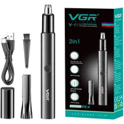 Trade Shop - Rifinitore A Batteria 2in1 Orecchie Naso Multifunzionale Professionale Vgr V-615 -