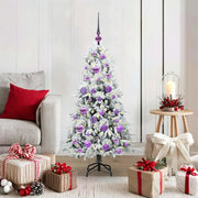 Albero di Natale Artificiale con Rami Pieghevoli Bianco 120 cm 3397464