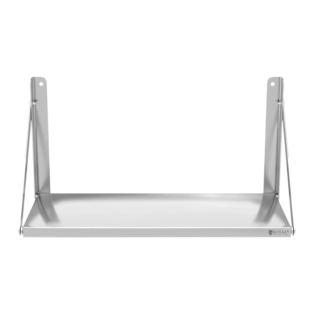 Ripiano professionale pieghevole da parete in acciaio inox 80 x 30 cm 40 kg 14_0001578