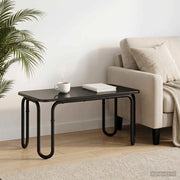 Tavolino da salotto Nero 79,5 x 40 x 36 cm Legno ingegnerizzato 8007716