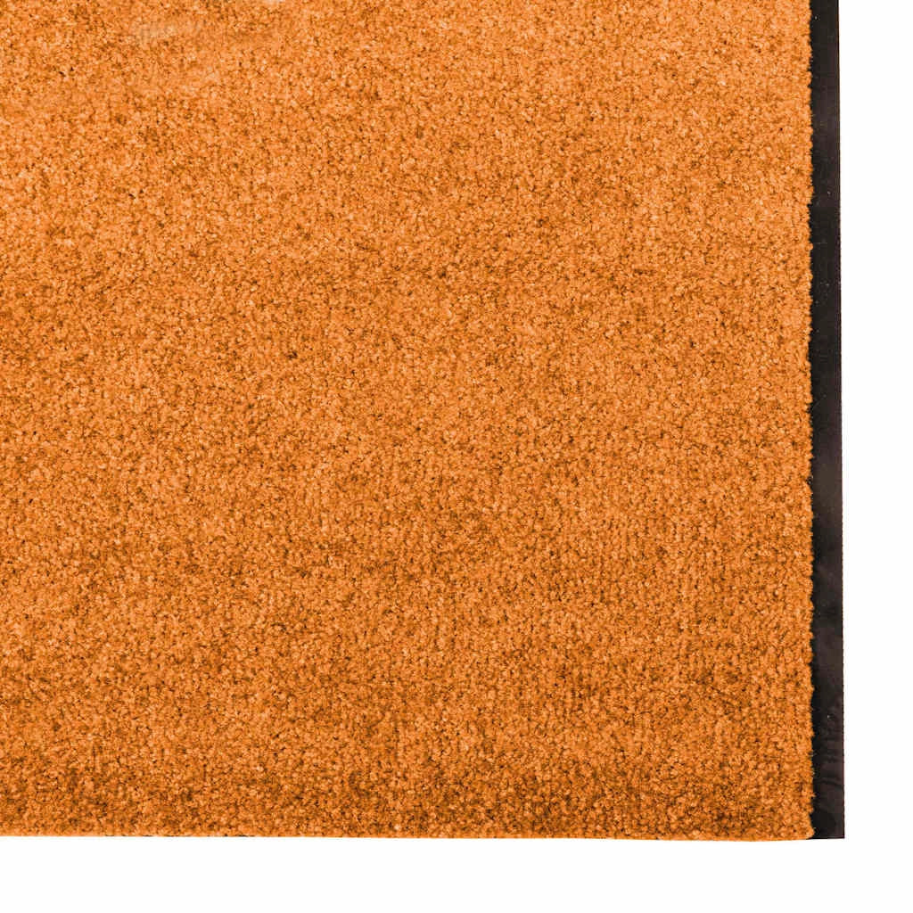 Zerbino d'ingresso moderno rettangolare per interni/esterni 120 x 400 cm resistente antiscivolo poliammide arancione 02_0057950
