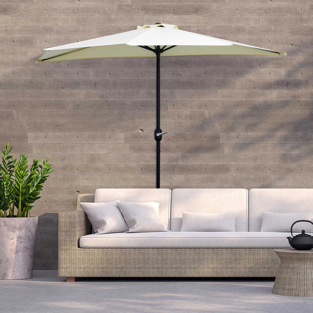 Ombrellone Demi ? 2,6 m ¨C zephmum ¨C beige acciaio poliester