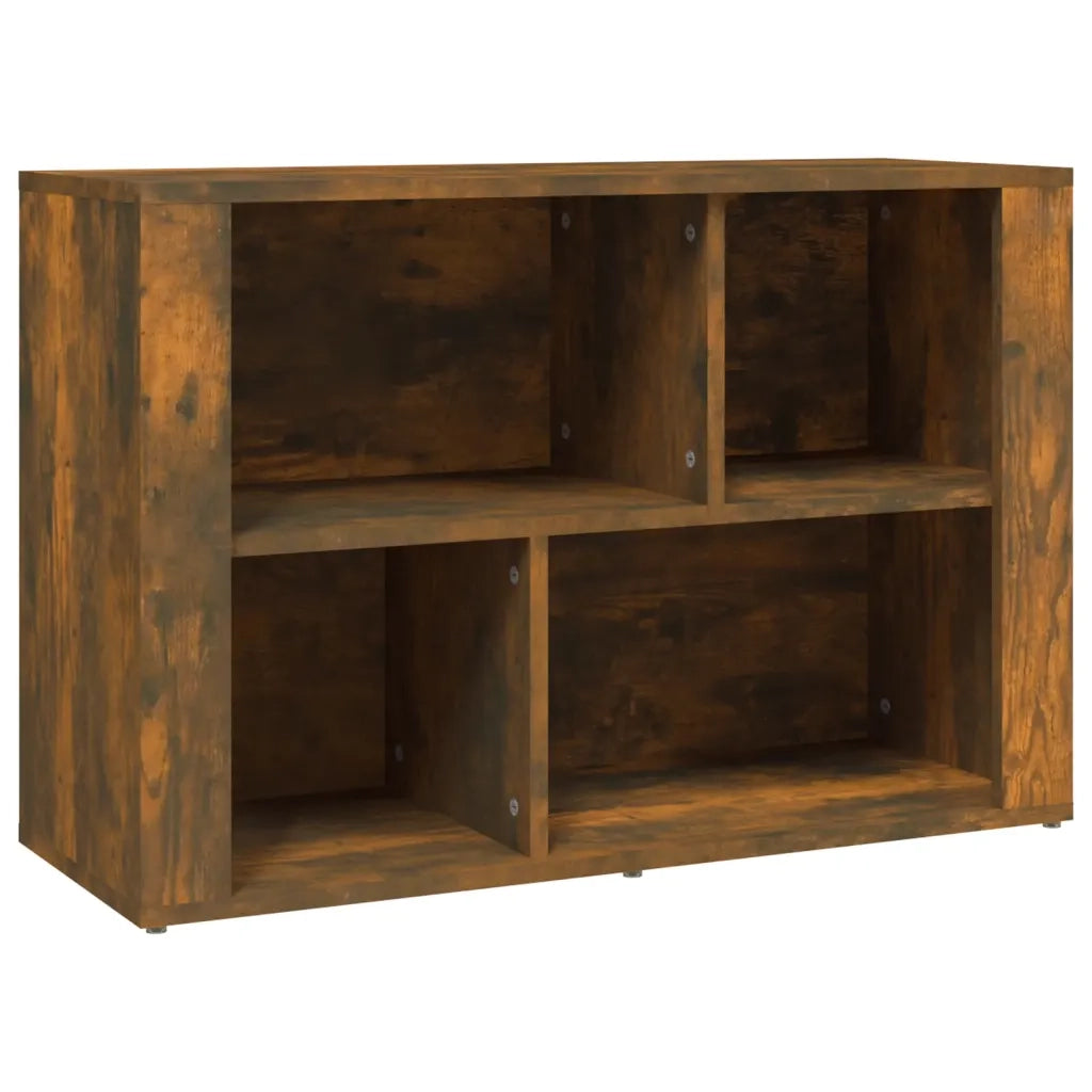 Credenza Rovere Fumo 80x30x54 cm in Legno Multistrato 819481