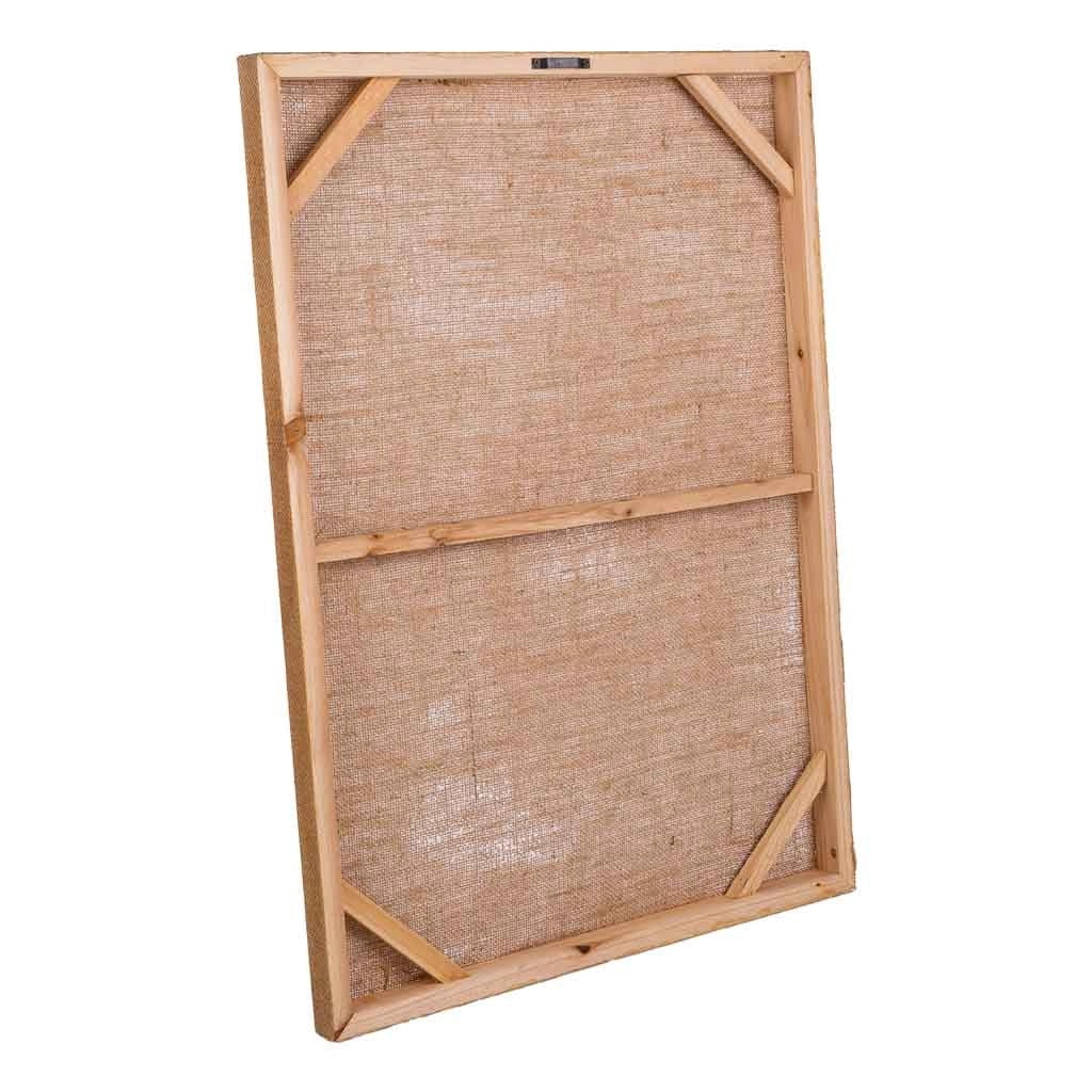 Cornice in legno e tessuto stampato
