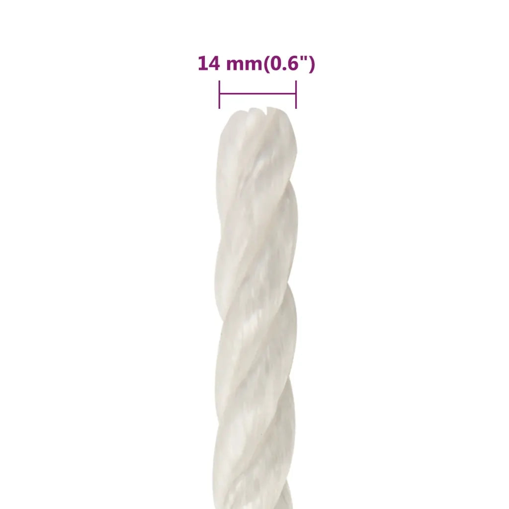 Corda da Lavoro Bianca 14 mm 250 m in Polipropilene 153063
