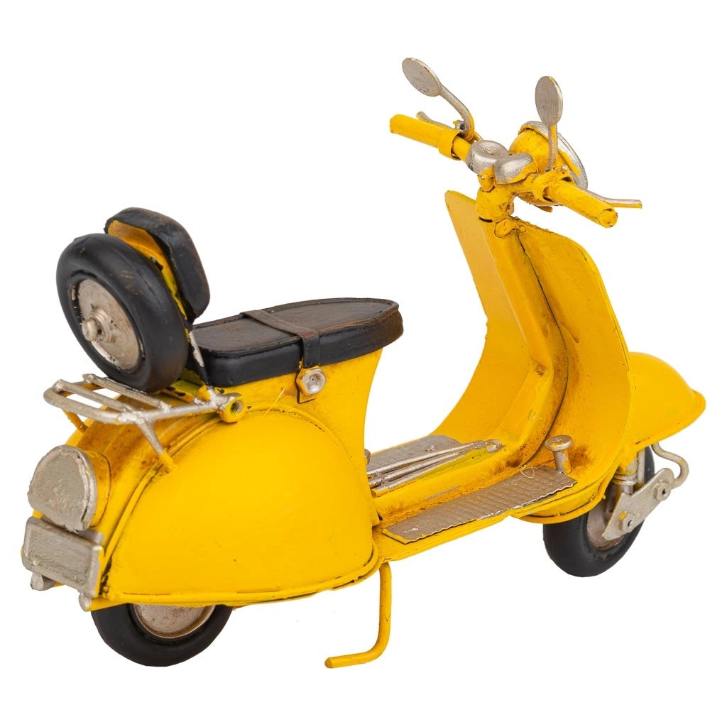 Moto in metallo giallo 17x7x11h