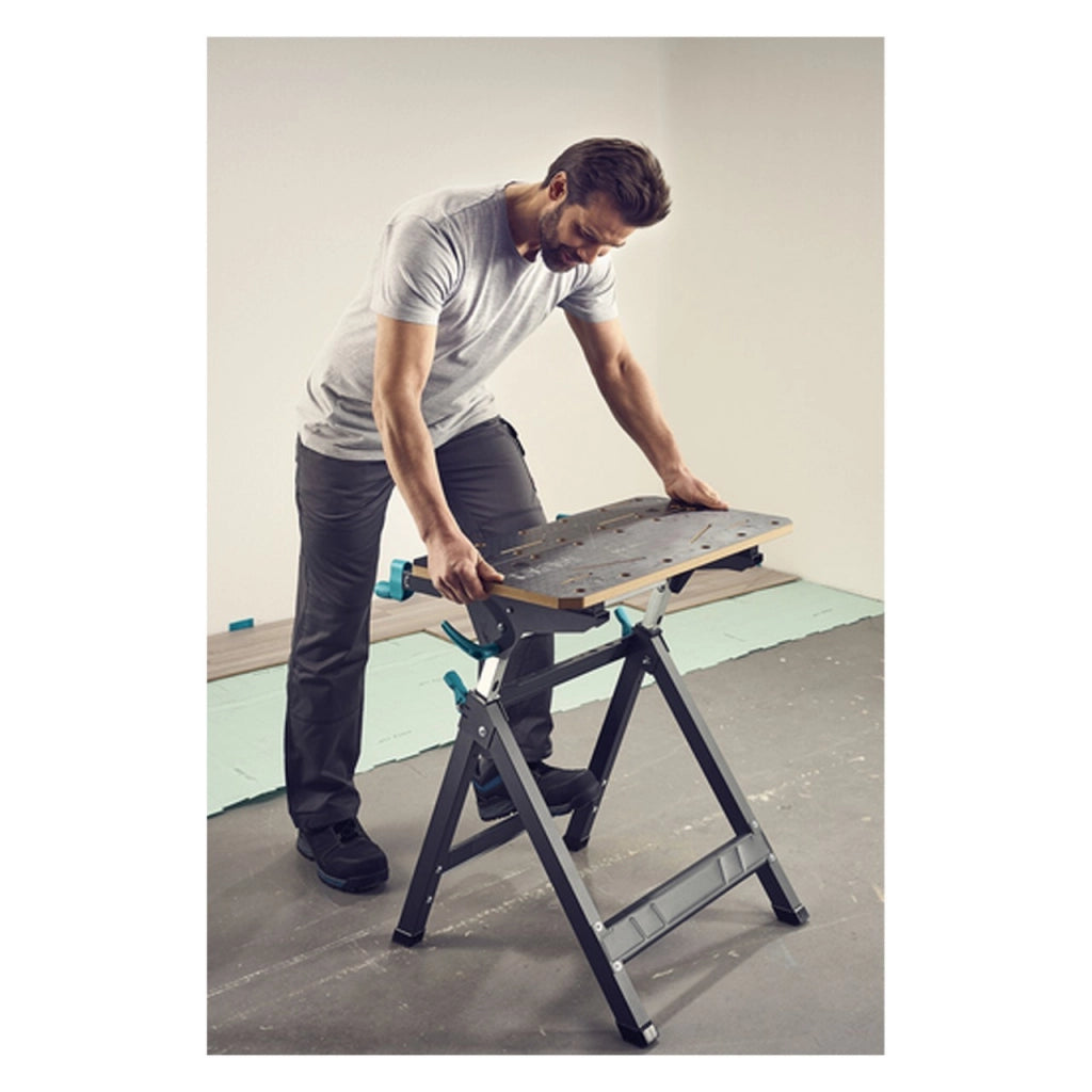 Wolfcraft MASTER 750 ERGO Banco da Lavoro Regolabile e Pieghevole Professionale – 6871000