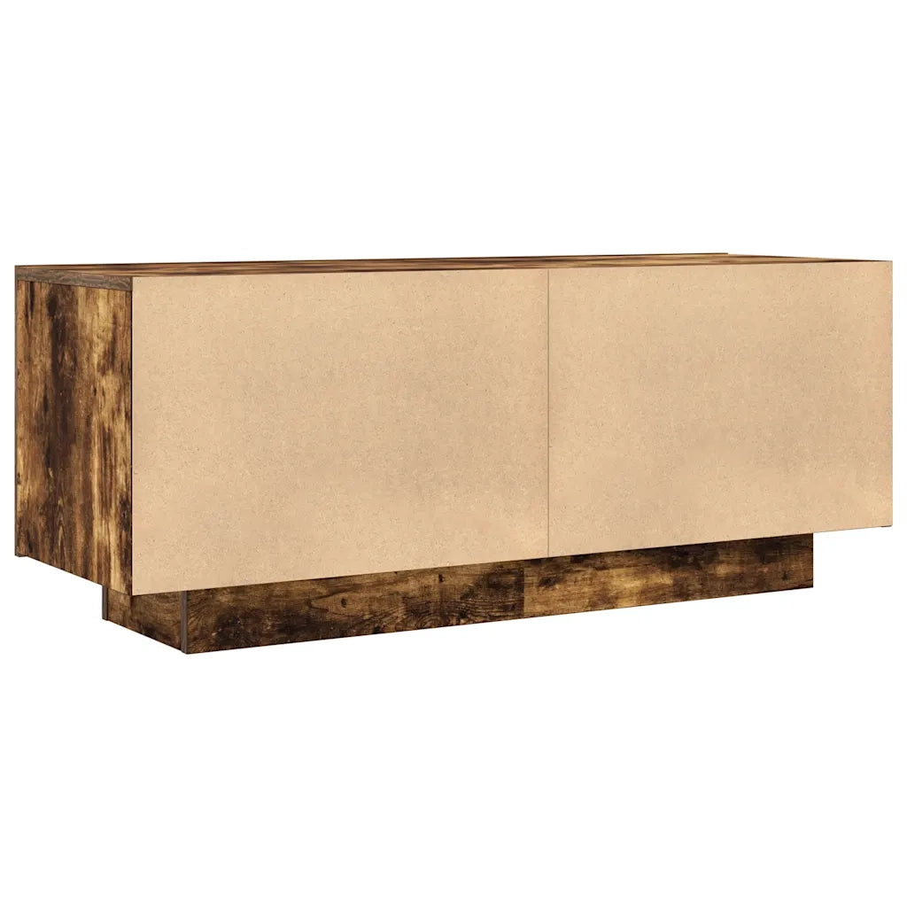 Mobile TV Rovere Fumo 100x35x40 cm in Legno Multistrato 815717