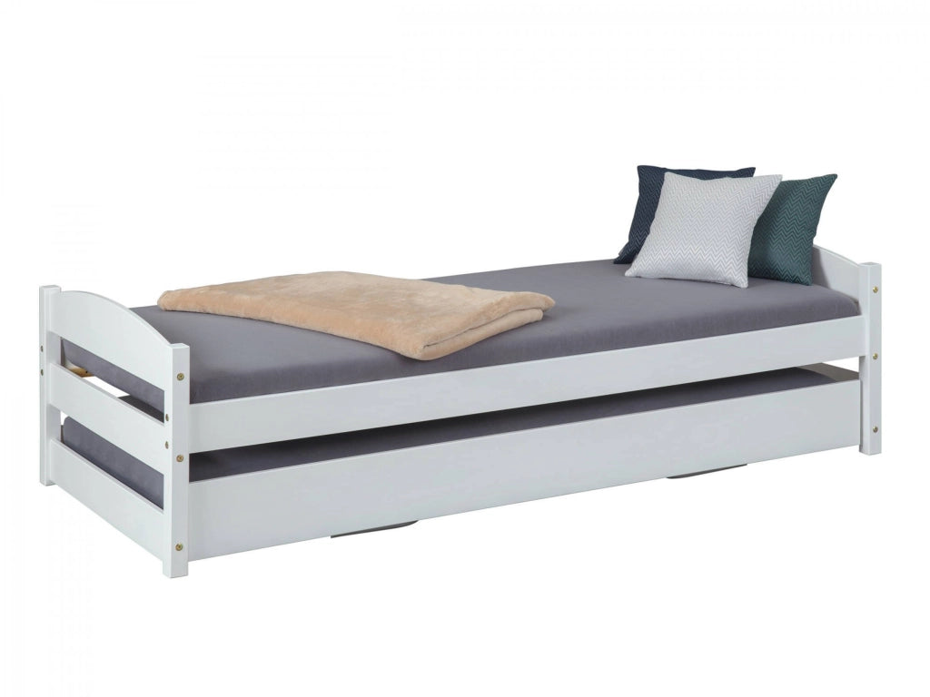 Anaunia, Letto Singolo Contenitore, Bianco
