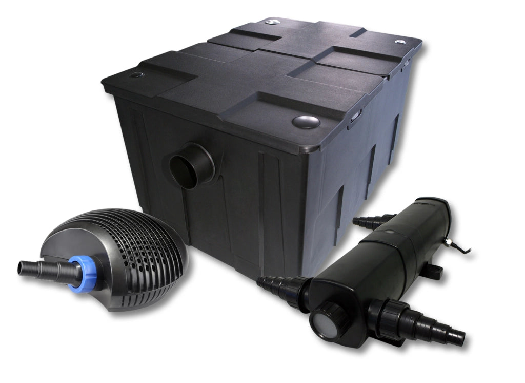 Set Filtro per laghetto da 60.000 l Chiarificatore 36W Pompa ECO 40W