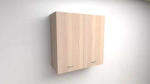 Pensile Scolapiatti H 90Xl 60Xp 33 Completo Di Scolapiatti In Acciaio Inox Rovere